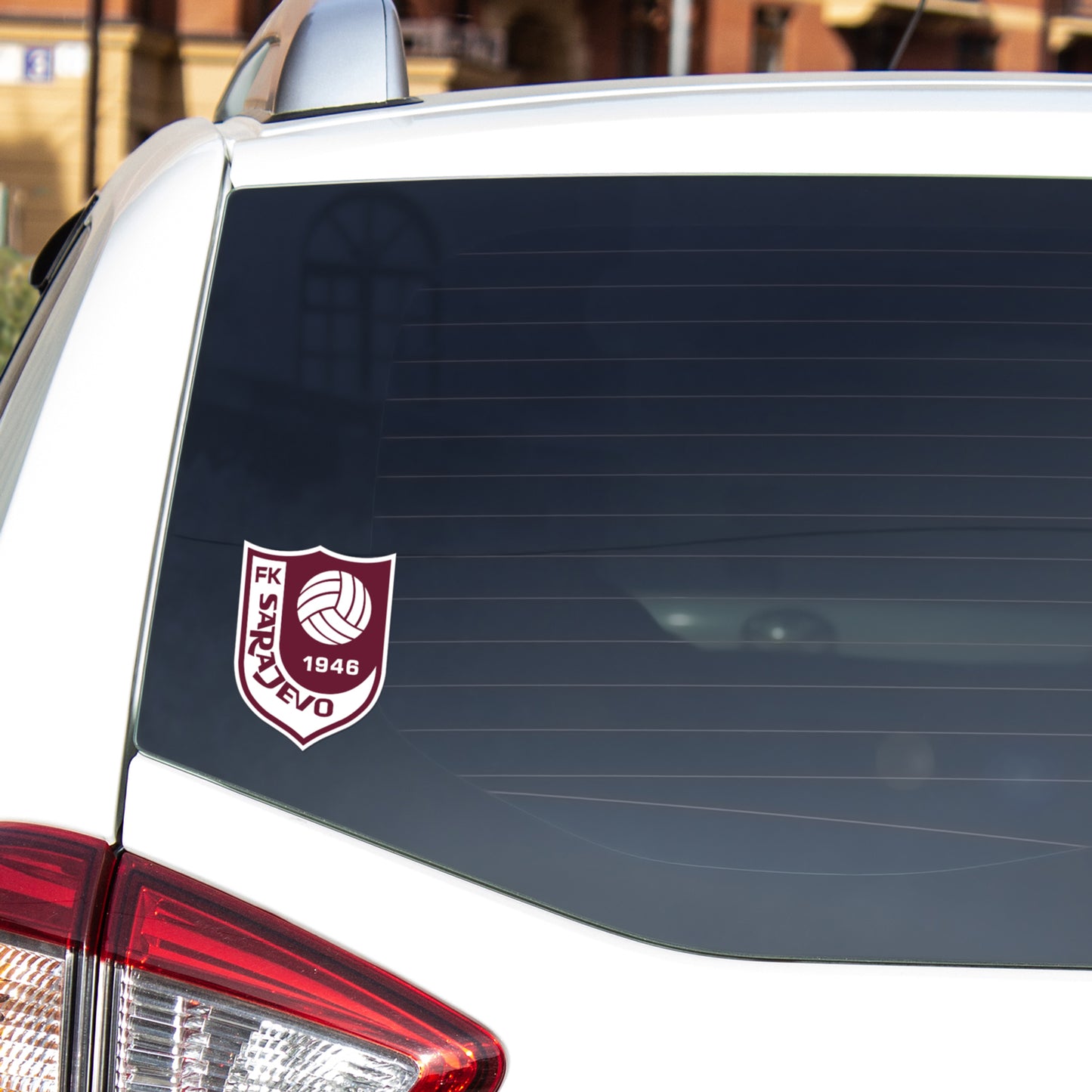 FK Sarajevo Crest Decal - Bordeaux/White