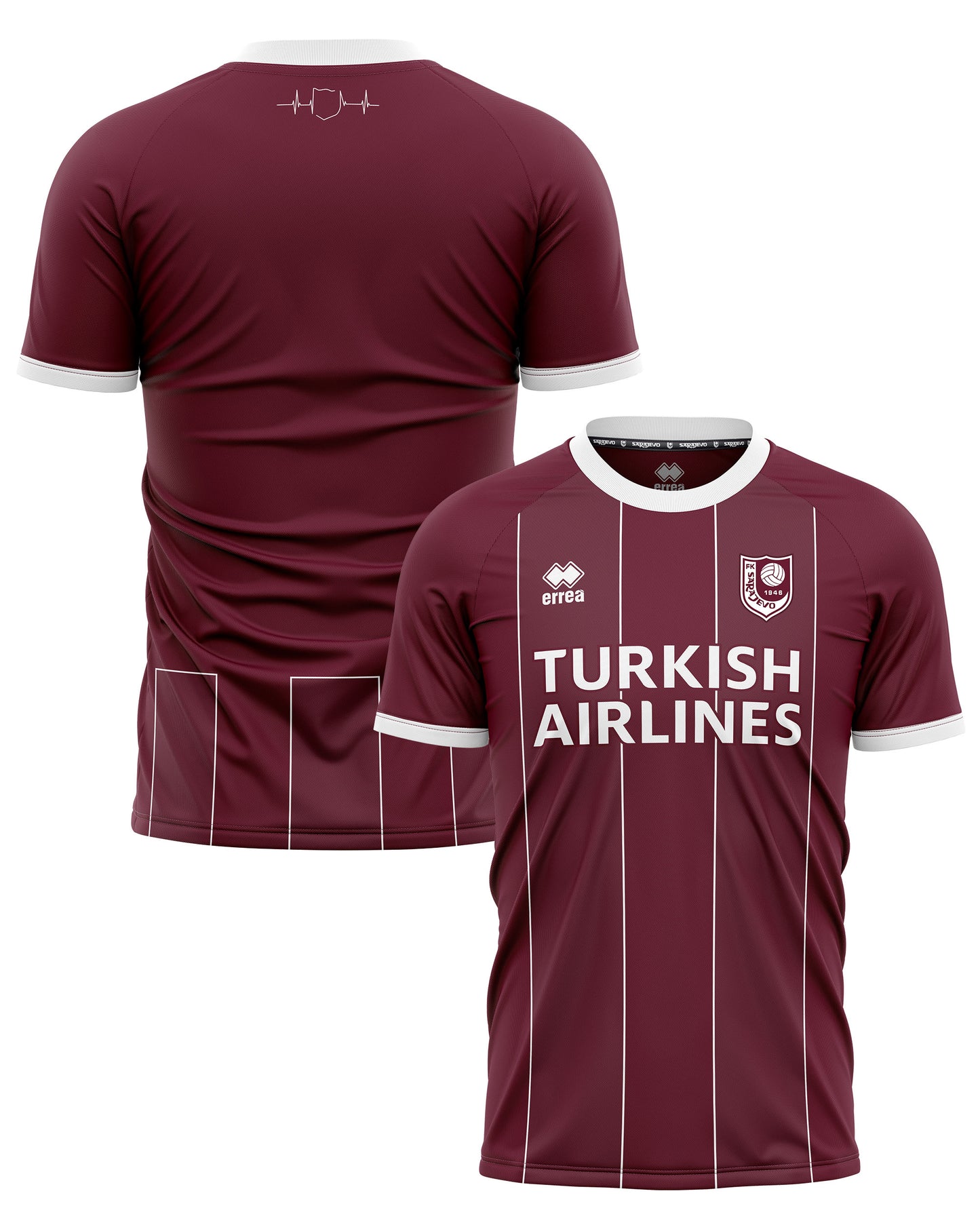 Custom FK Sarajevo Men's Jersey - 2022-2023 - Bordeaux