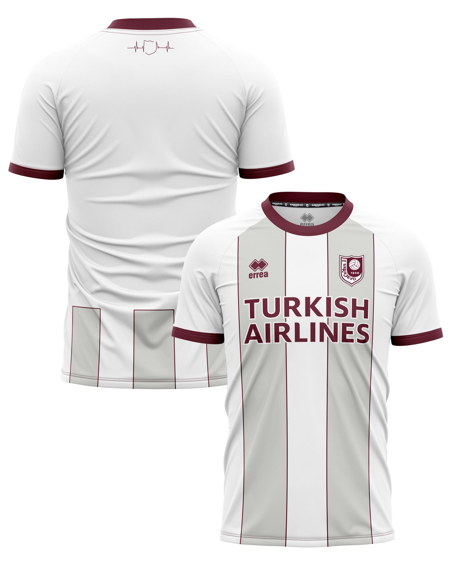 Custom FK Sarajevo Men's Jersey - 2022-2023 - White