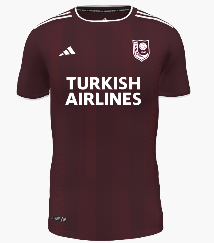 FK Sarajevo Official Home Kit 2025